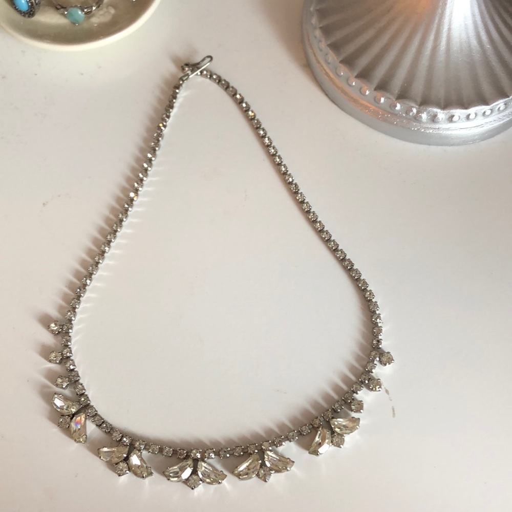 Beautiful Silver jeweled necklace